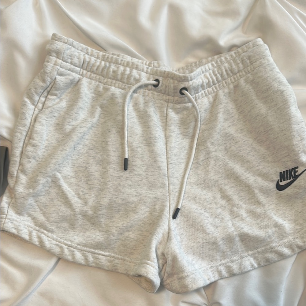 Nike Gray Athletic Shorts with Drawstring Waistband